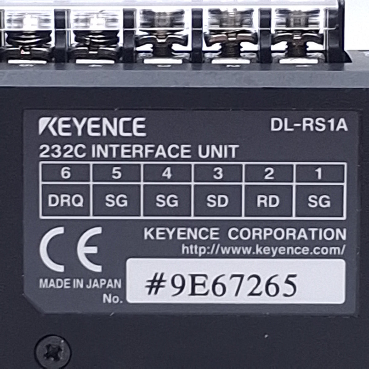 New – Open box Keyence DL-RS1A RS-232C Communication Unit, Asynchronous, 20-30VDC 25mA