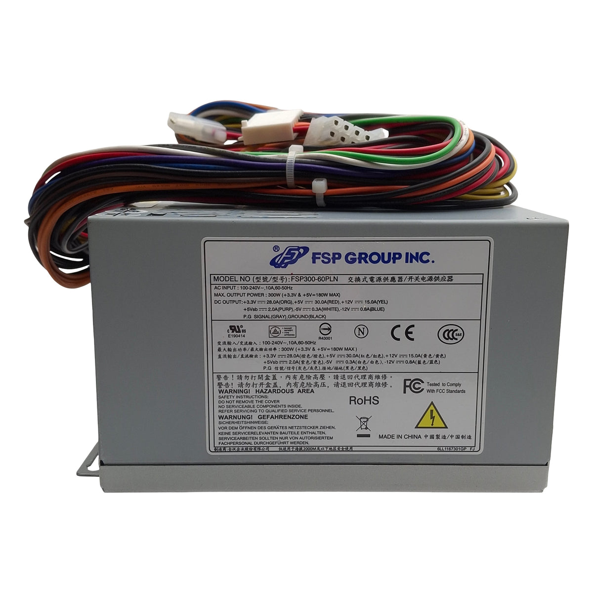 New – Open box Sparkle Power FSP300-60PLN ATX PC Computer Power Supply 300Watts, 140x150x86mm