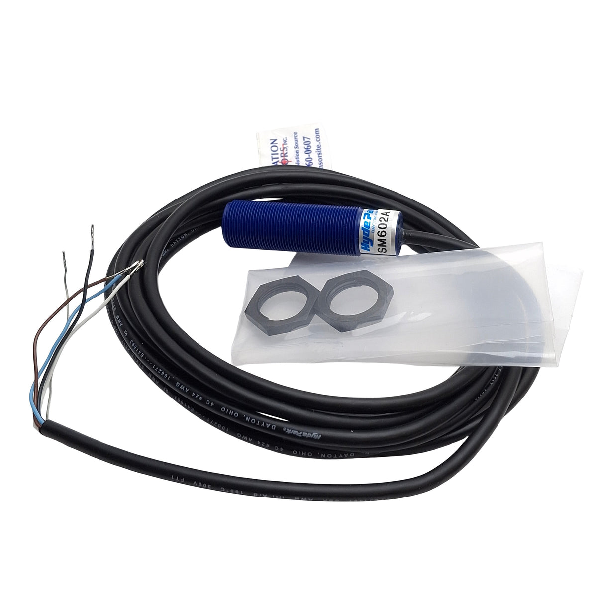 New – Open box Automation Sensors SM602A-3500-12-10 Proximity Sensor, 10in Max Range, 12-24VDC