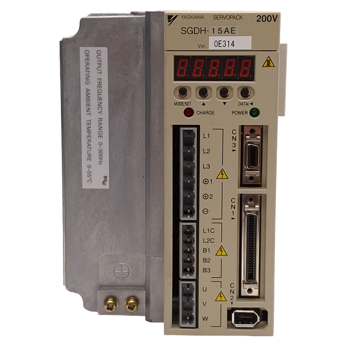 Used Yaskawa SGDH-15AE Sigma-II Servopack, 1.5kW, 3Ø 0-230VAC Out, 3Ø 200-230VAC In