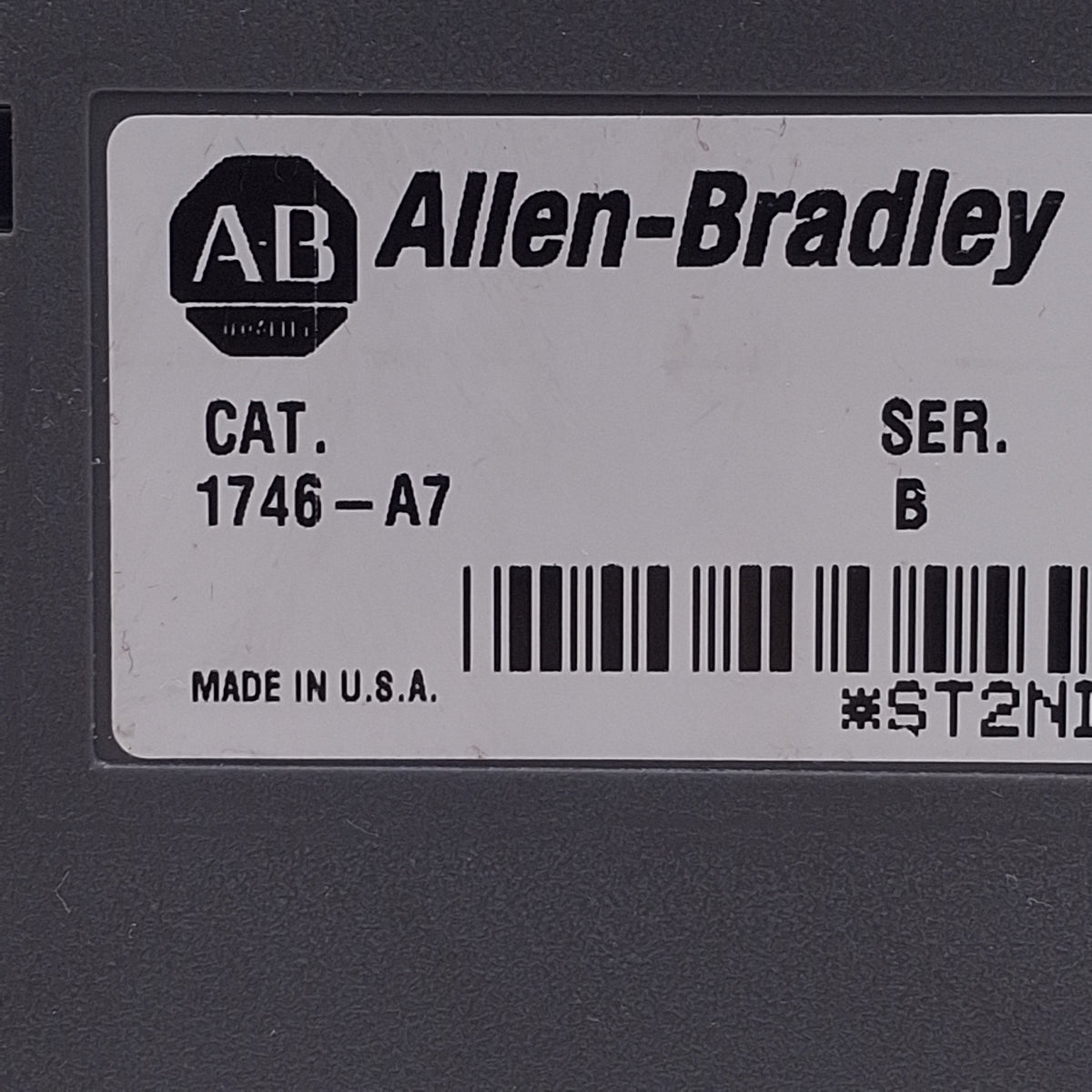 Used Allen Bradley 1746-A7 SLC 500 7-Slot PLC Chassis Rack w/1746-P2 Power Supply