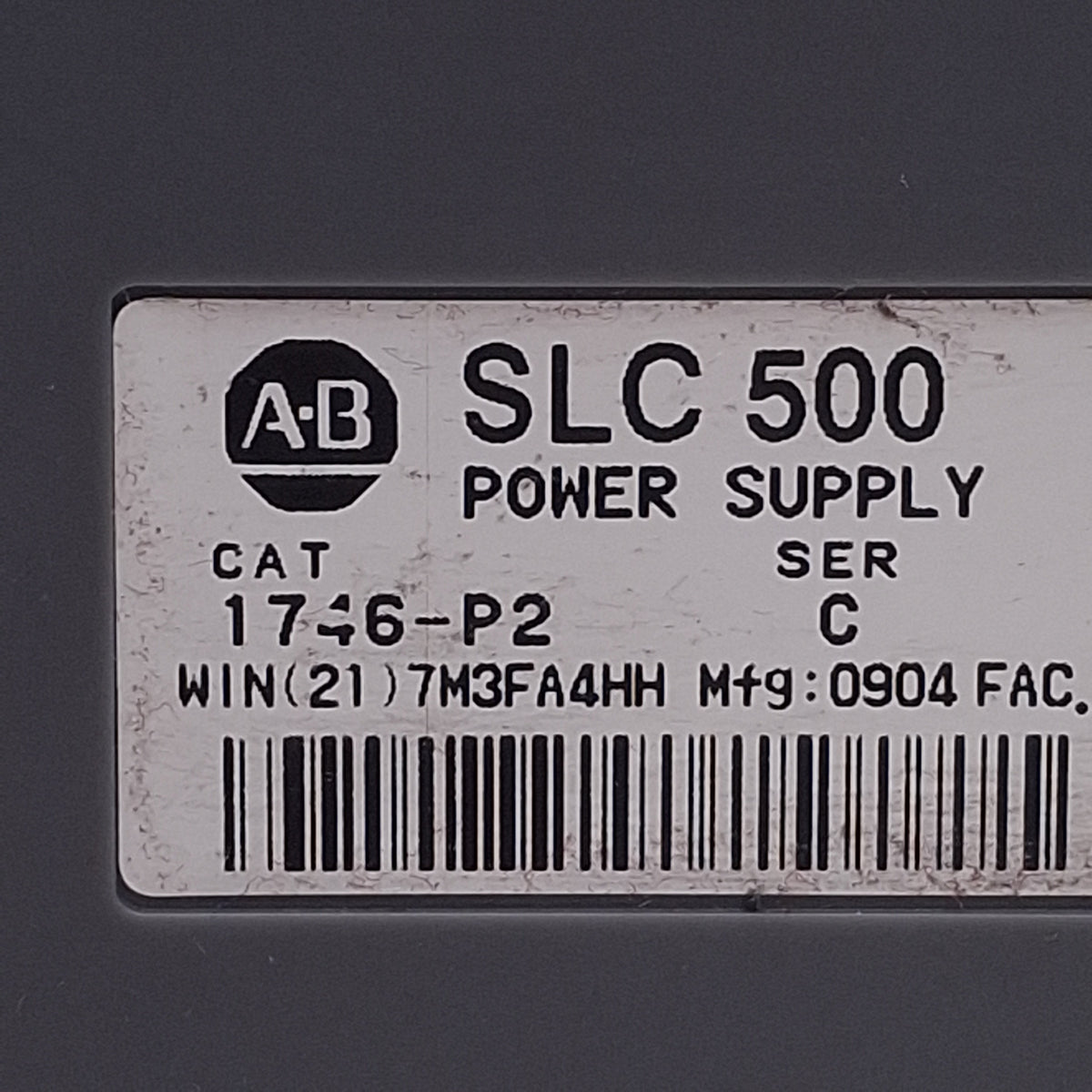 Used Allen Bradley 1746-A7 SLC 500 7-Slot PLC Chassis Rack w/1746-P2 Power Supply