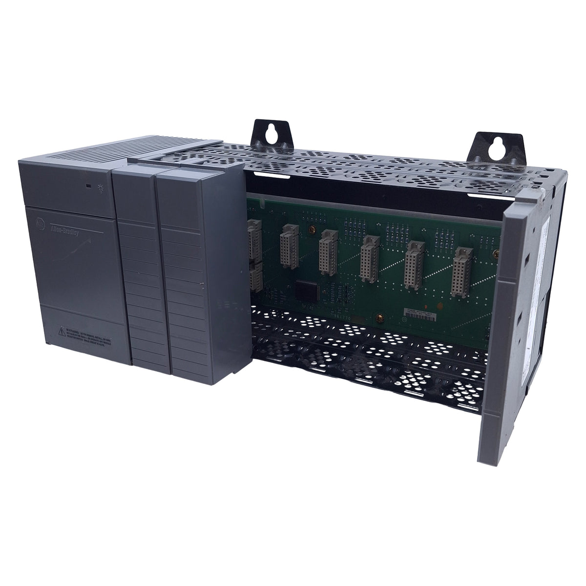 Used Allen Bradley 1746-A7 SLC 500 7-Slot PLC Chassis Rack w/1746-P2 Power Supply