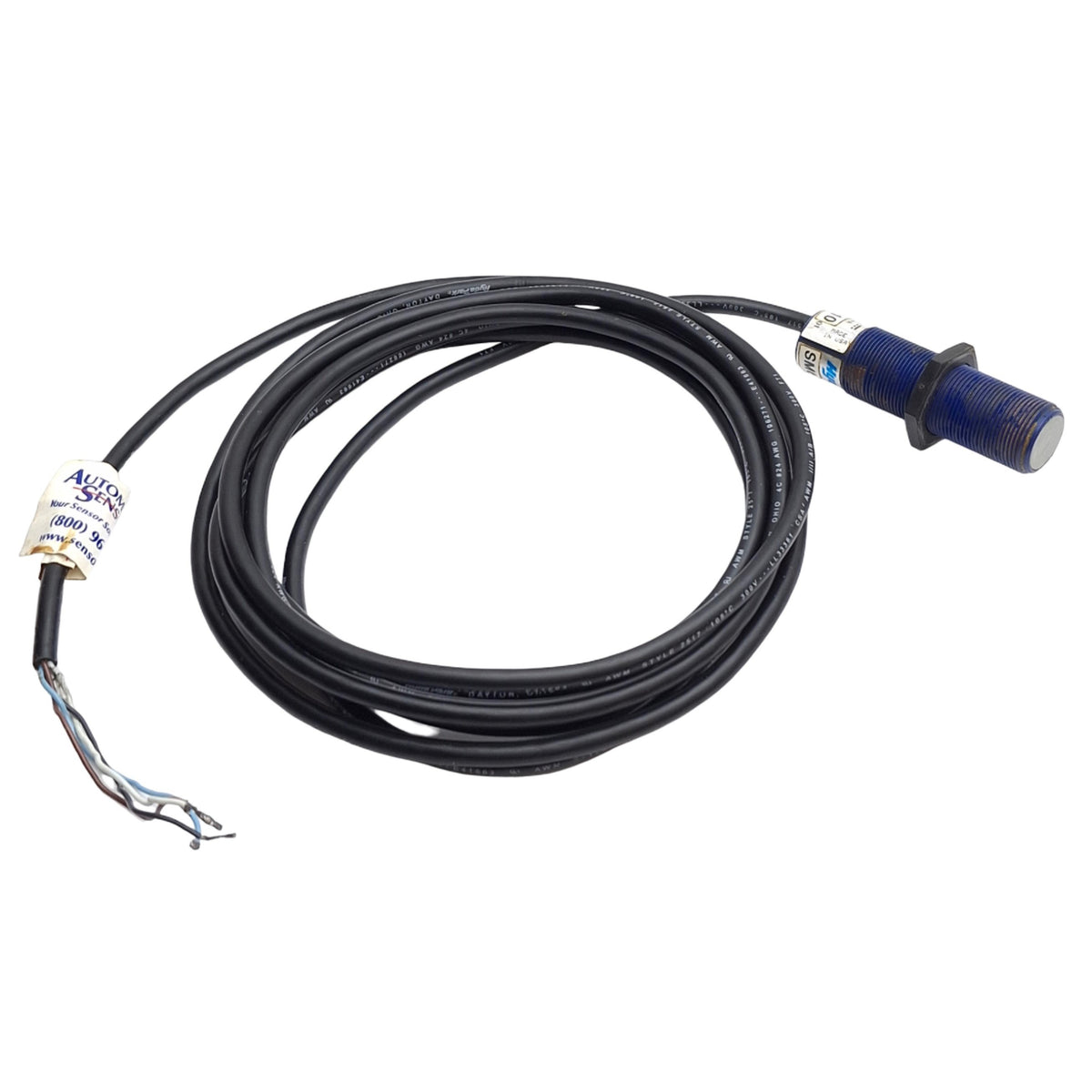 Used Automation Sensors SM602A-3500-12-10 Proximity Sensor, 10in Max Range, 12-24VDC
