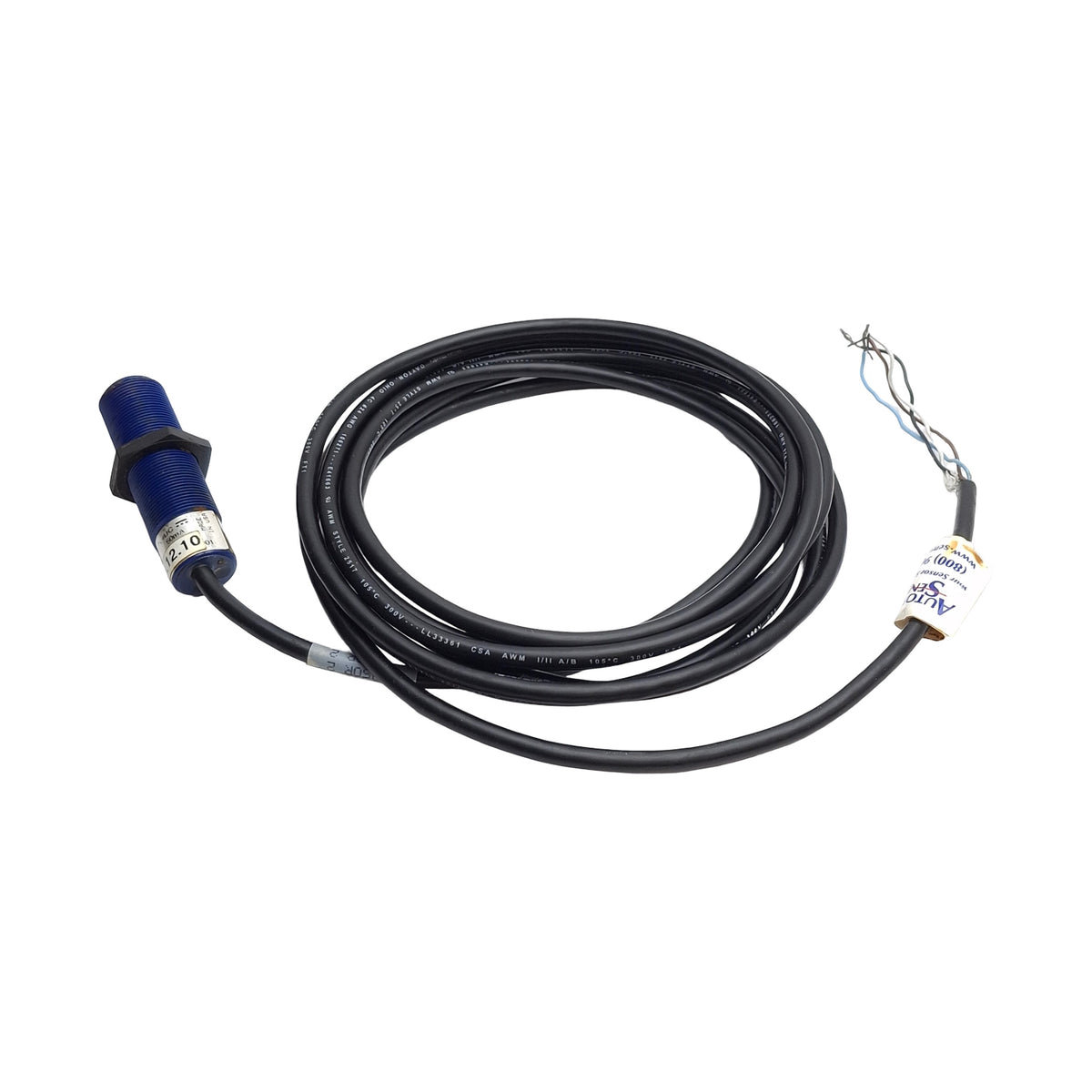 Used Automation Sensors SM602A-3500-12-10 Proximity Sensor, 10in Max Range, 12-24VDC