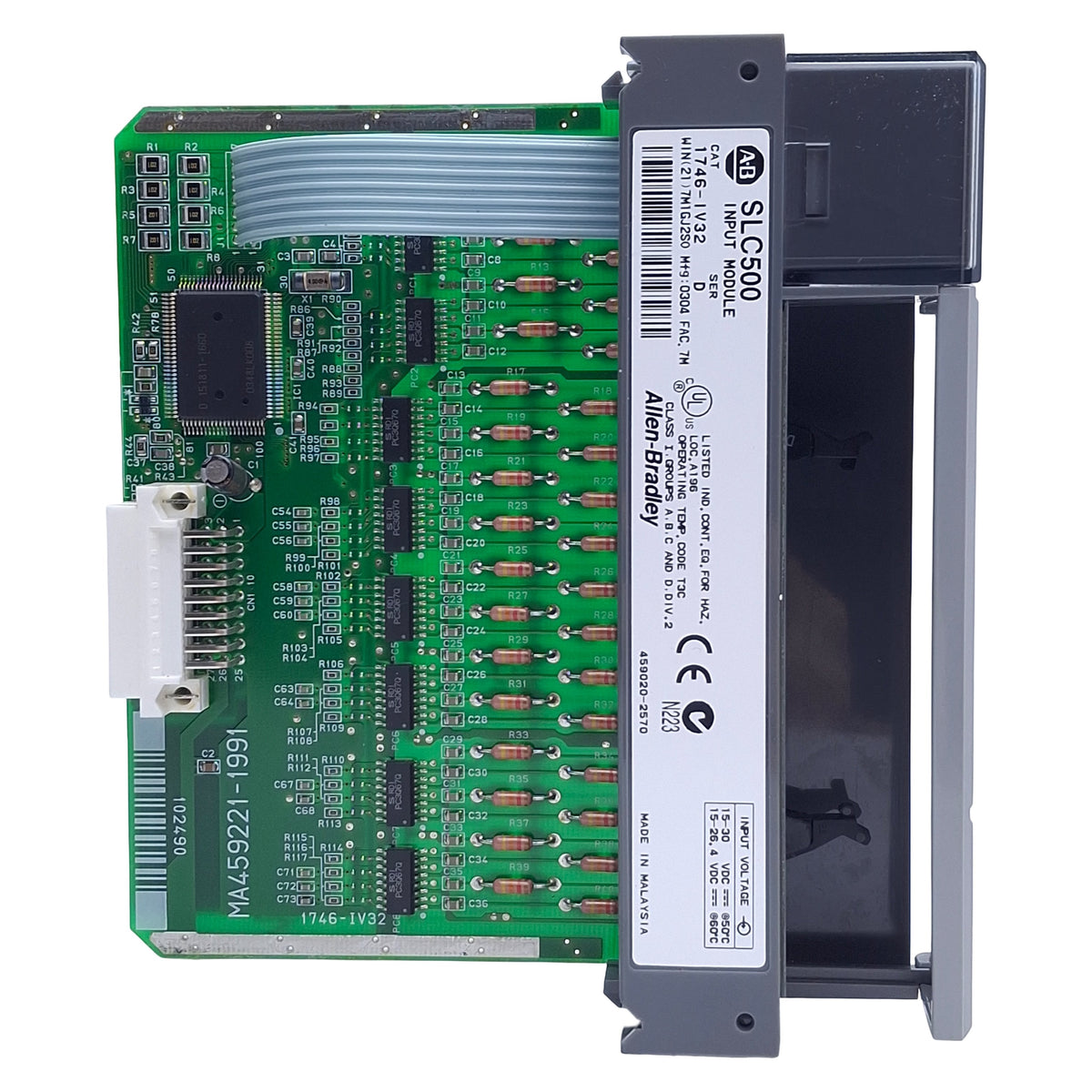 Used Allen Bradley 1746-IV32 Series D SLC 500 DC Source Input Module, 32-Input, 24VDC