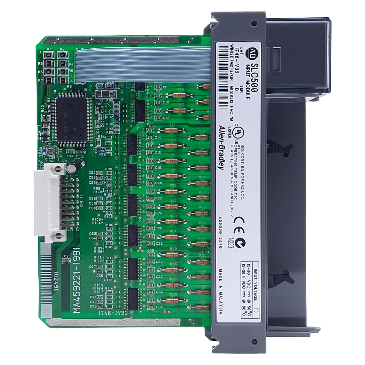 Used Allen Bradley 1746-IV32 Series D SLC 500 DC Source Input Module *Missing Cover*