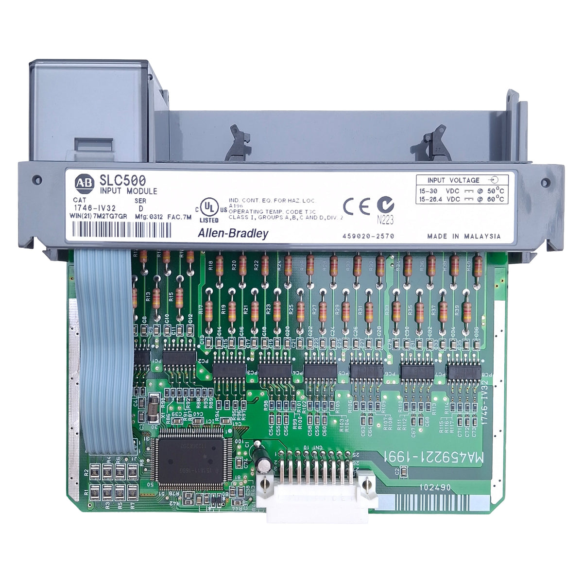 Used Allen Bradley 1746-IV32 Series D SLC 500 DC Source Input Module *Missing Cover*