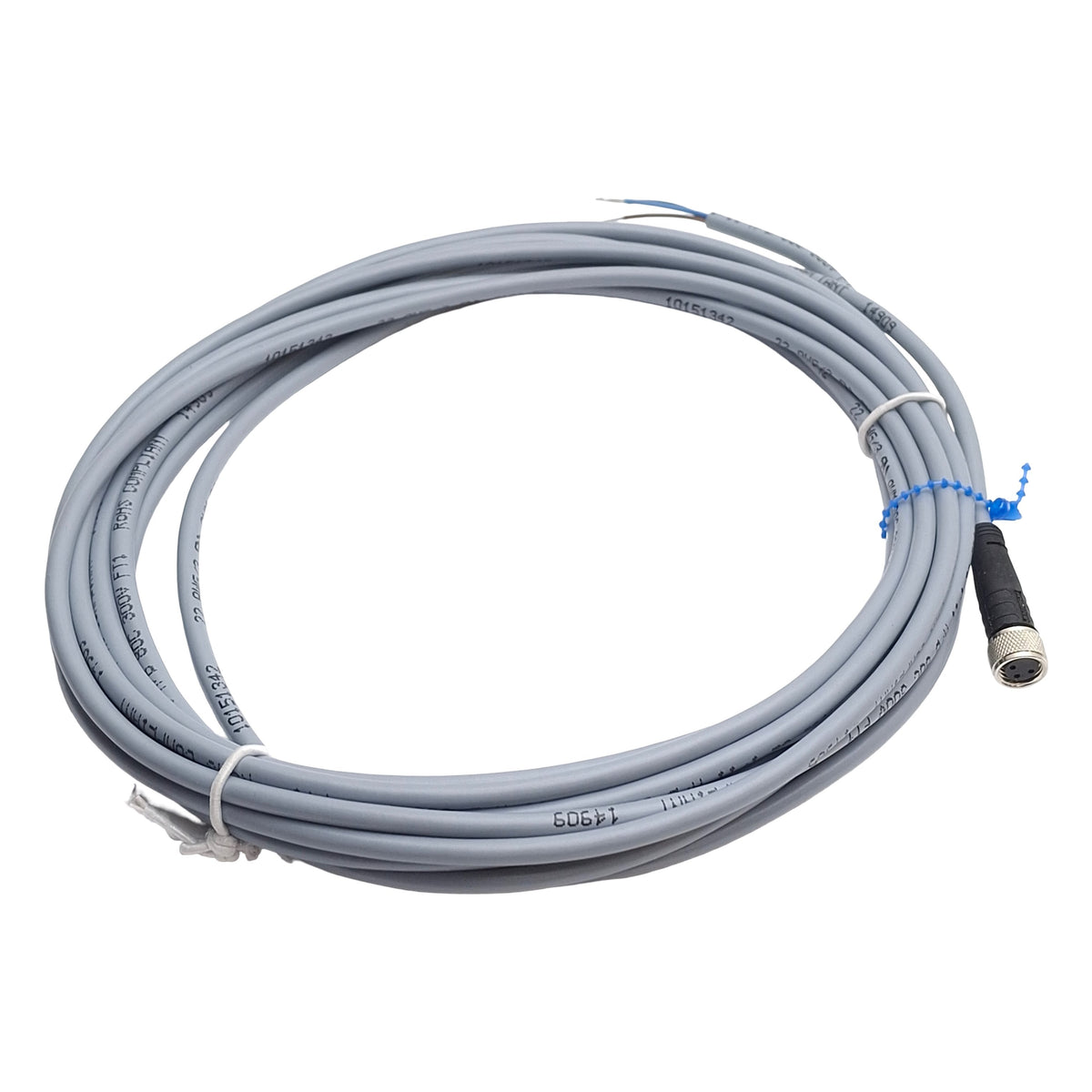 New – Open box Bimba 10151342 Quick Disconnect Sensor/Switch Cable, M8 3-Pin, 5 Meter Length
