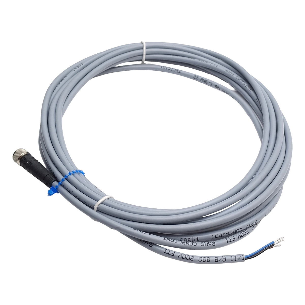 New – Open box Bimba 10151342 Quick Disconnect Sensor/Switch Cable, M8 3-Pin, 5 Meter Length