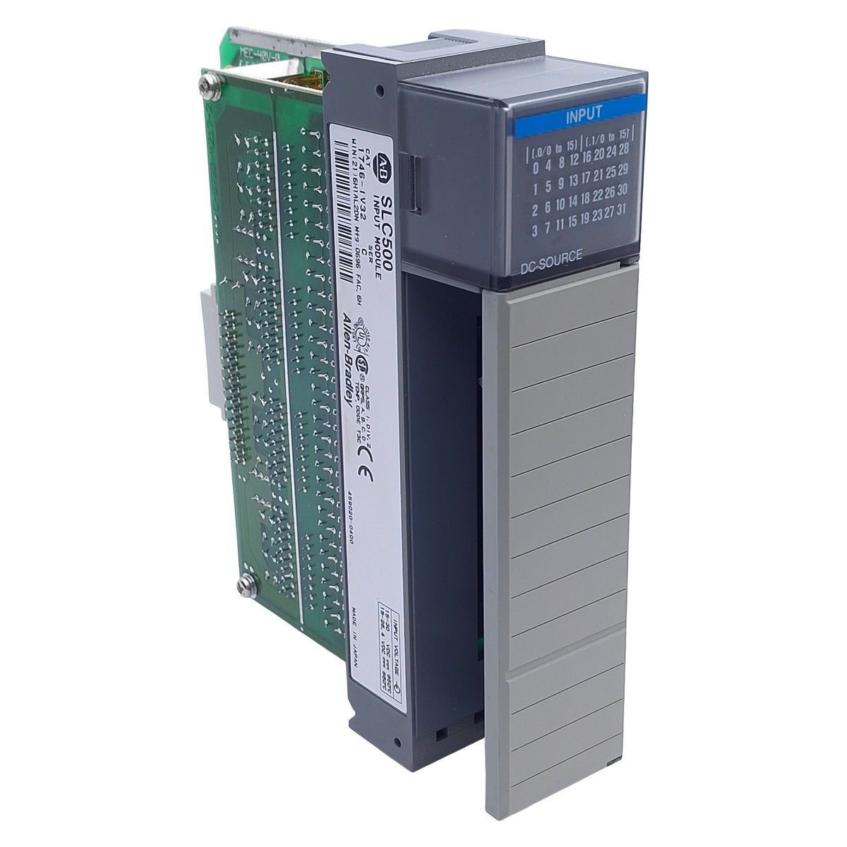 Used Allen Bradley 1746-IV32 Series C SLC 500 DC Source Input Module, 32-Input, 24VDC