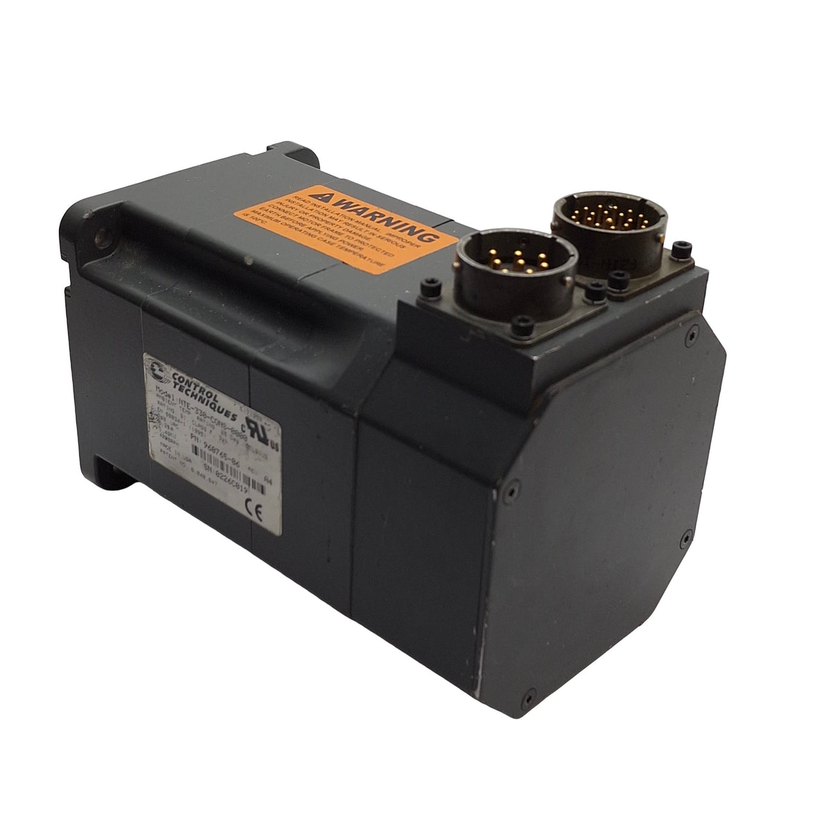 Used Control Techniques NTE-330-CONS-0000 Servo Motor, 3in Frame, 230VAC, 31.5 lb-in
