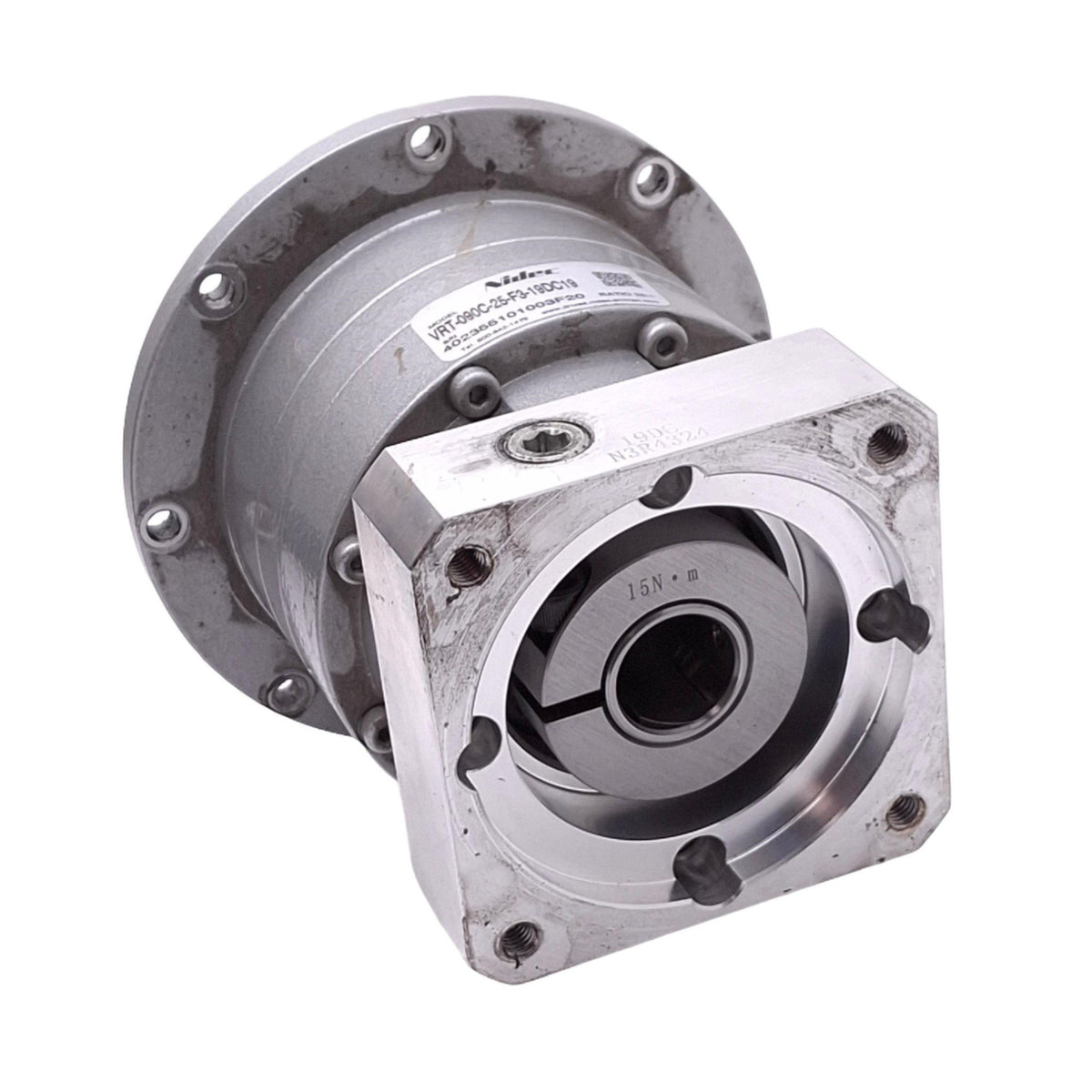 Used Nidec VRT-090C-25-F3-19DC19 Planetary Gear Reducer, 25:1, ø19mm In, 106Nm Max