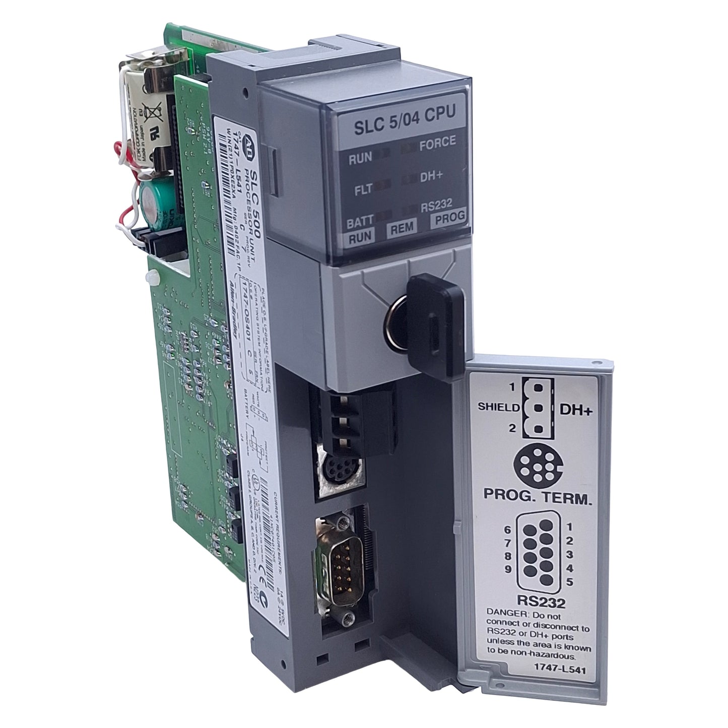 Used Allen Bradley 1747-L541 Ser C Rev 7 SLC 500 5/04 PLC CPU/Processor, RS-232