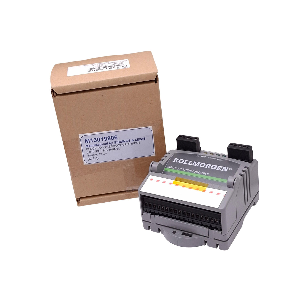 New Kollmorgen M.1301.9806 Input J-K Thermocouple Module, +-100mV 14-bit, 24VDC In
