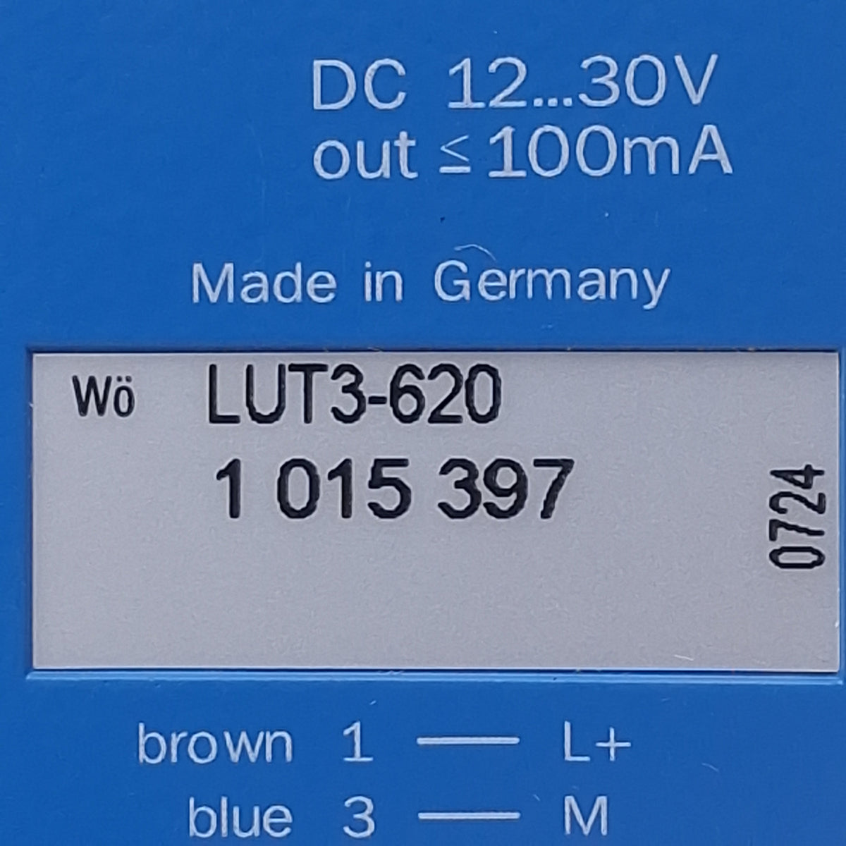 New Sick LUT3-620 Luminescence Sensor, PNP/NPN, 10-35mm Range, 12-30VDC, 4-Pin M12
