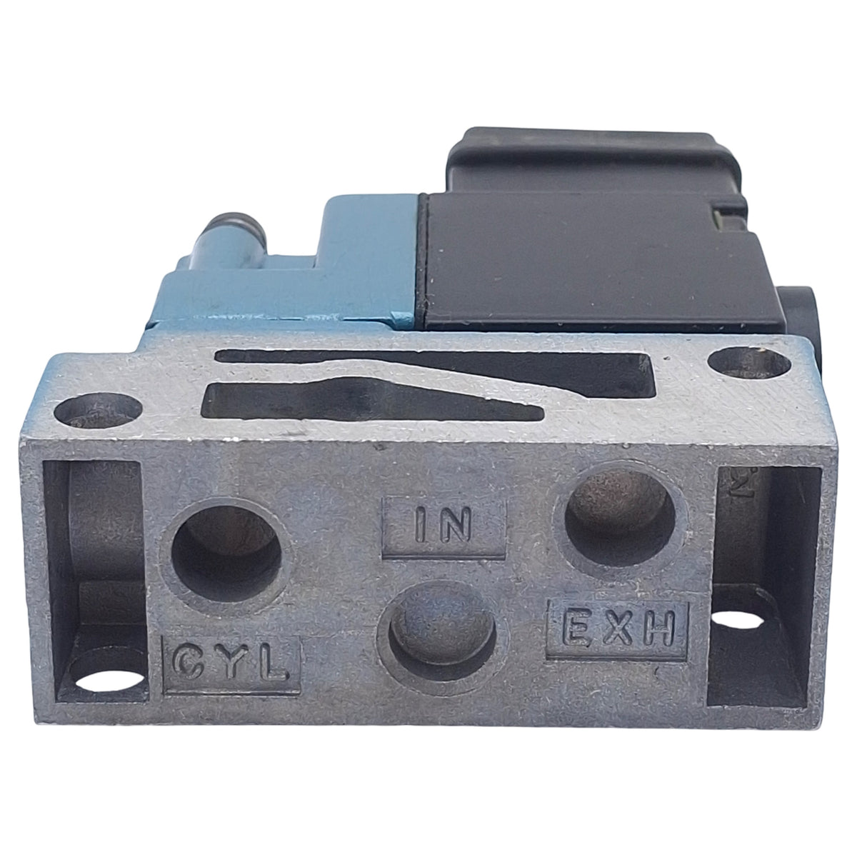 Used Mac 132B-501JB Solenoid Valve, 3/2-Way NO-NC, 1/8in NPT, Vac-150psi, 24VDC Coil