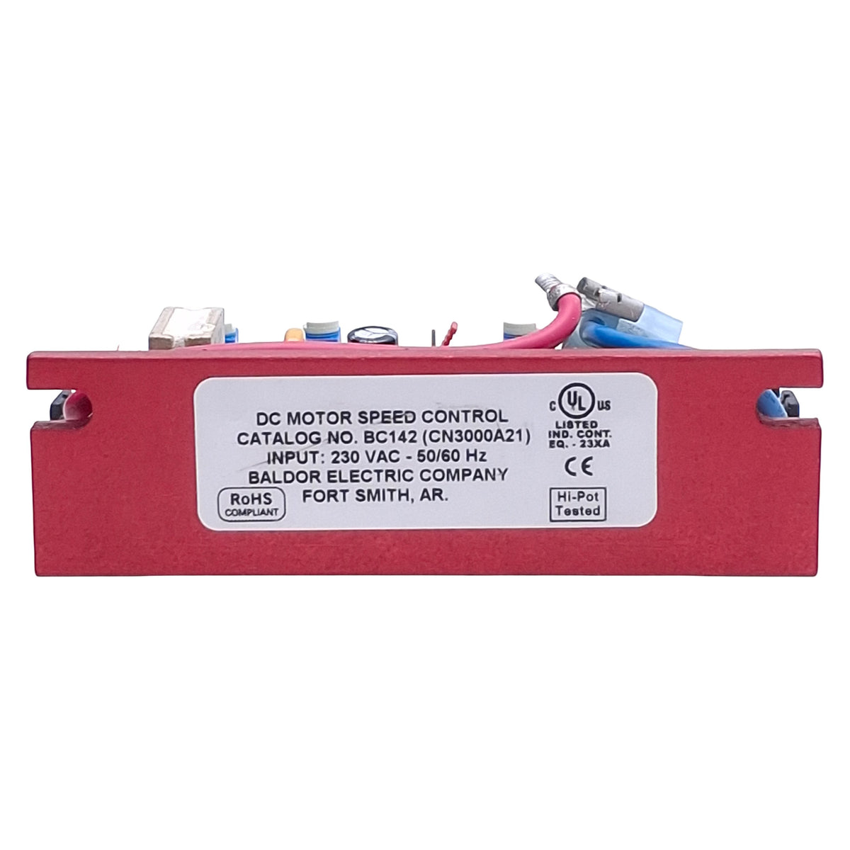 Used Baldor BC142 DC Motor Speed Controller 230VAC 12A In, 0-180VDC 8A Out, 1.5HP