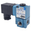 Used Mac 113B-871JA Solenoid Valve, 3/2-Way NO-NC, 1/4in NPT, Vac-150psi, 24VDC Coil
