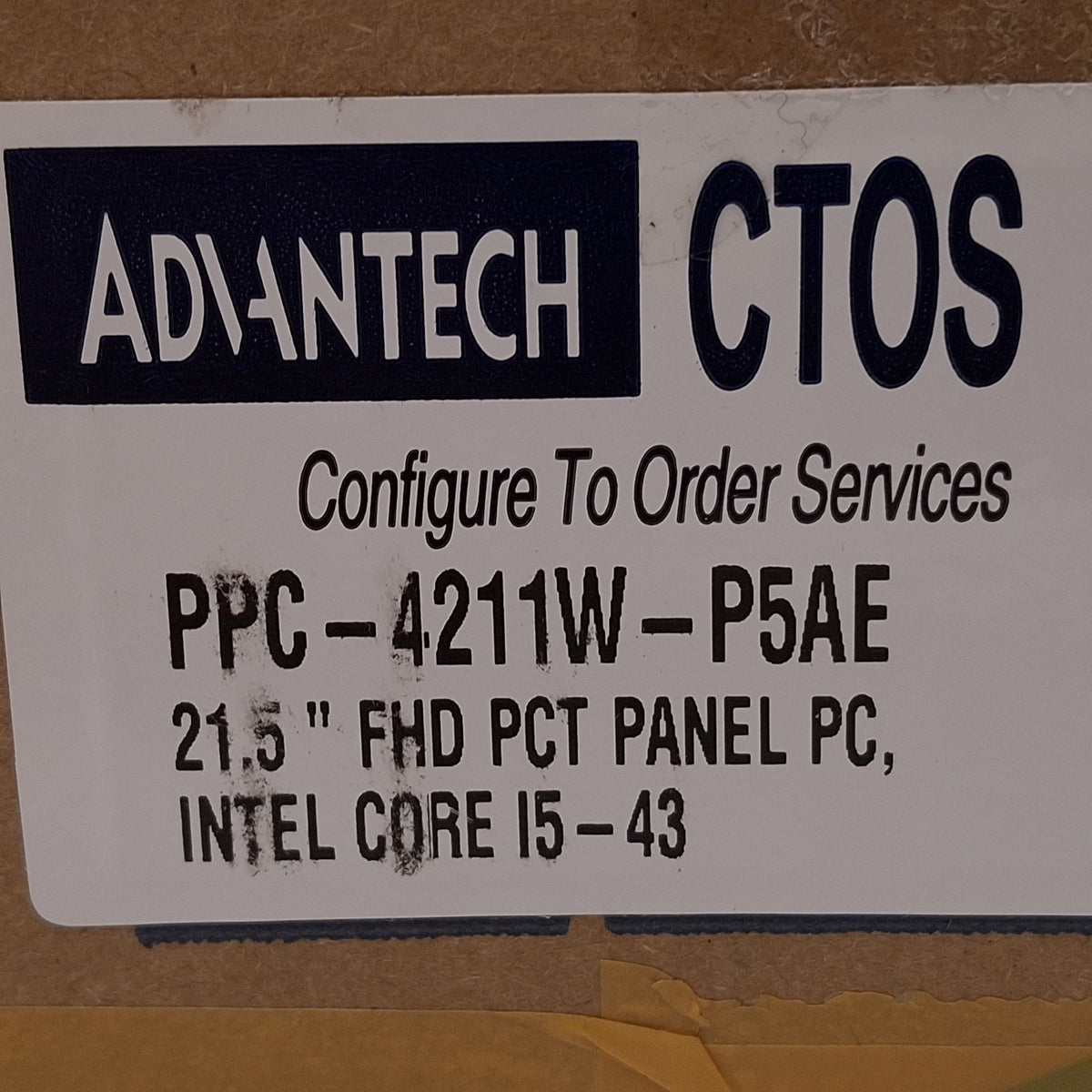 New Advantech PPC-4211W-P5AE Industrial Panel PC, 21.5in, 1920x1080, Intel i5-4300U