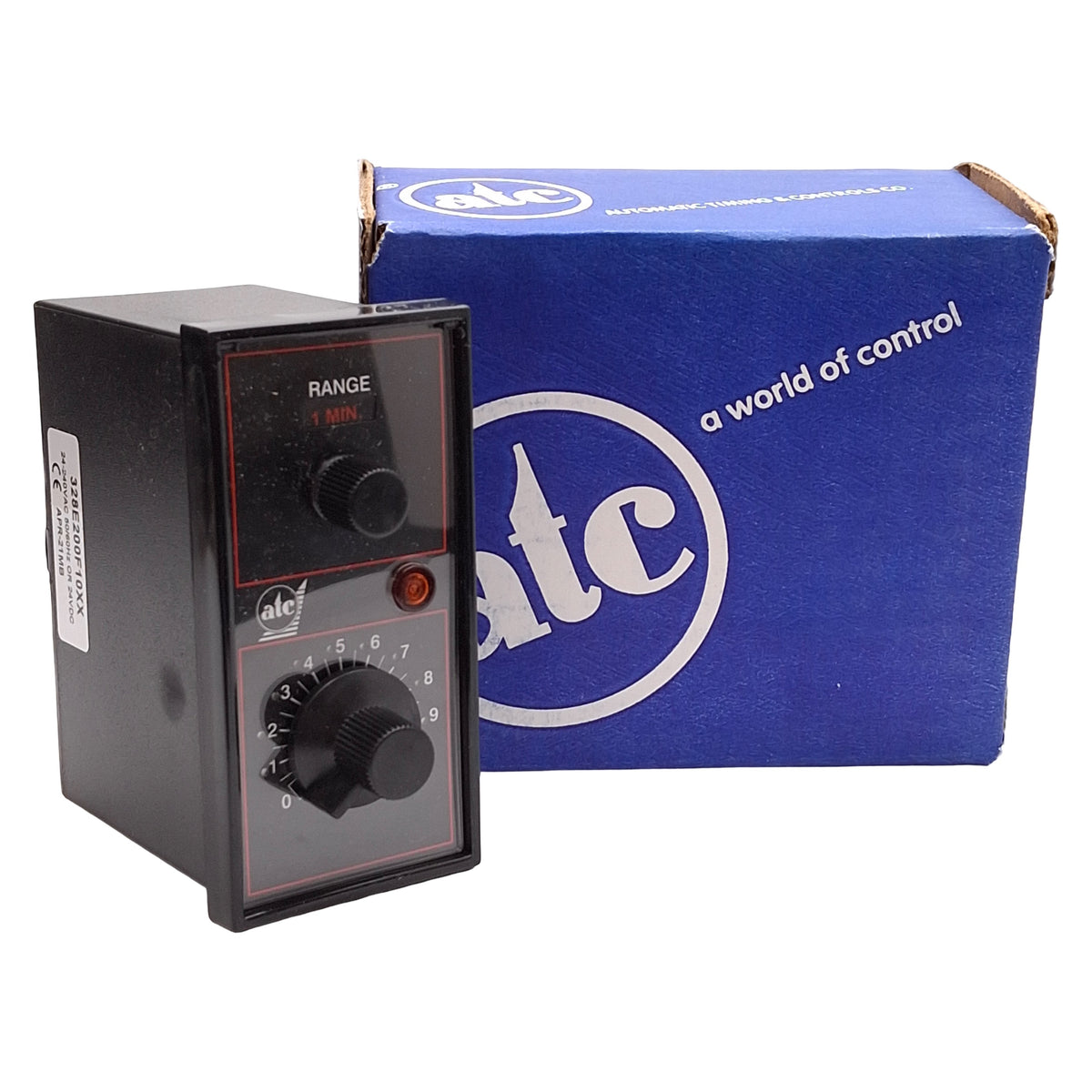 New ATC 328E200F10XX Time Delay Relay, 1sec-10hr, 11-Blade, 24-240VAC/24VDC, 1/8 DIN