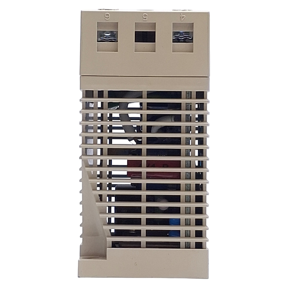 Used Idec PS5R-B24 Switching Power Supply 100-240VAC In, 24VDC 0.6A Out, DIN Rail