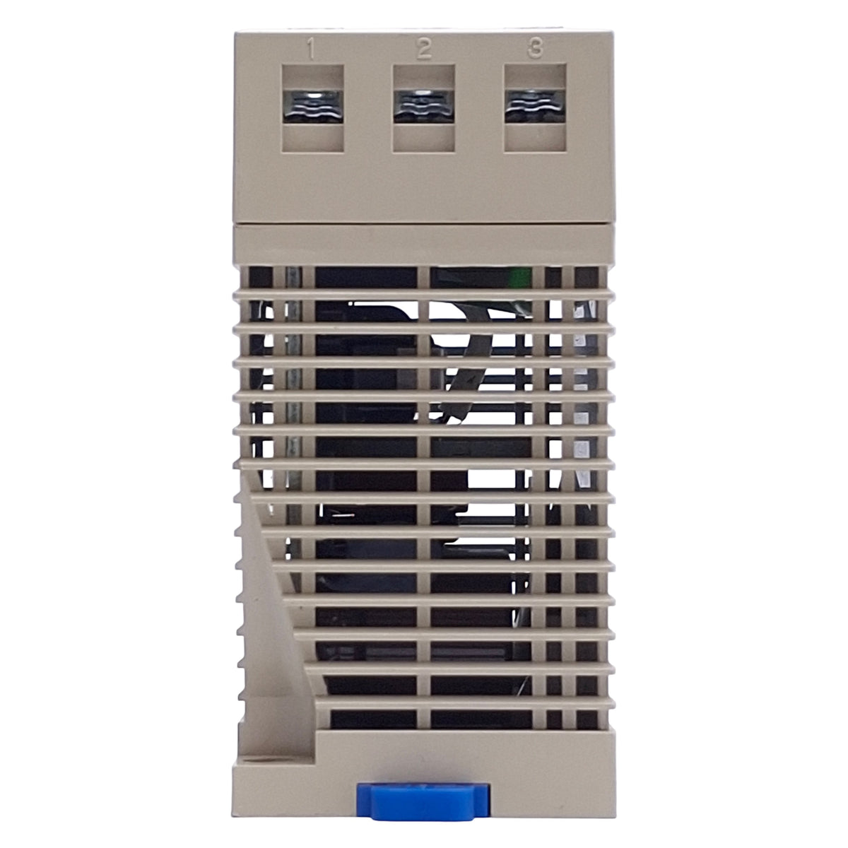 Used Idec PS5R-B24 Switching Power Supply 100-240VAC In, 24VDC 0.6A Out, DIN Rail