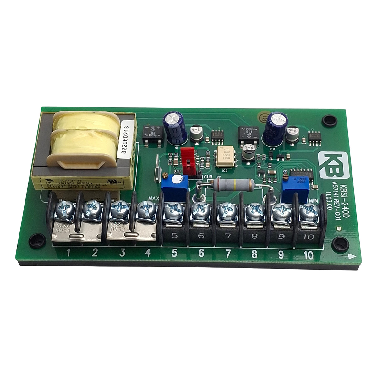 Used KB Electronics KBSI-240D Signal Isolator, 115/230VAC In, 0-10VDC Out, 10mA Max