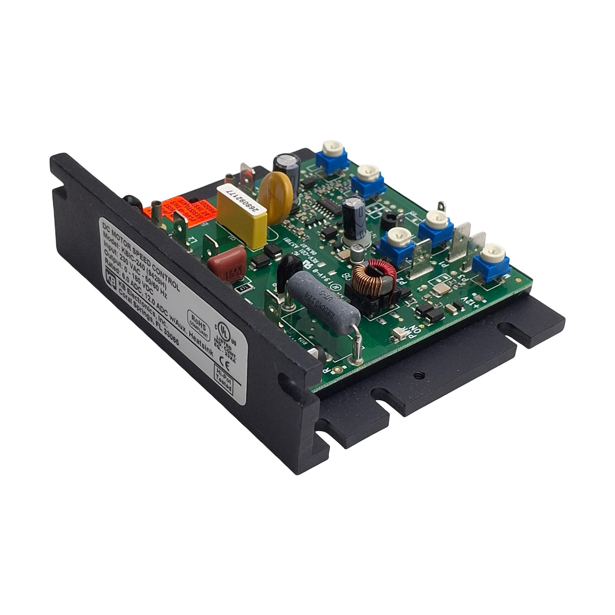 New KB Electronics KBIC-240 9428H SCR DC Motor Speed Control, 208-230VAC/0-180VDC 6A