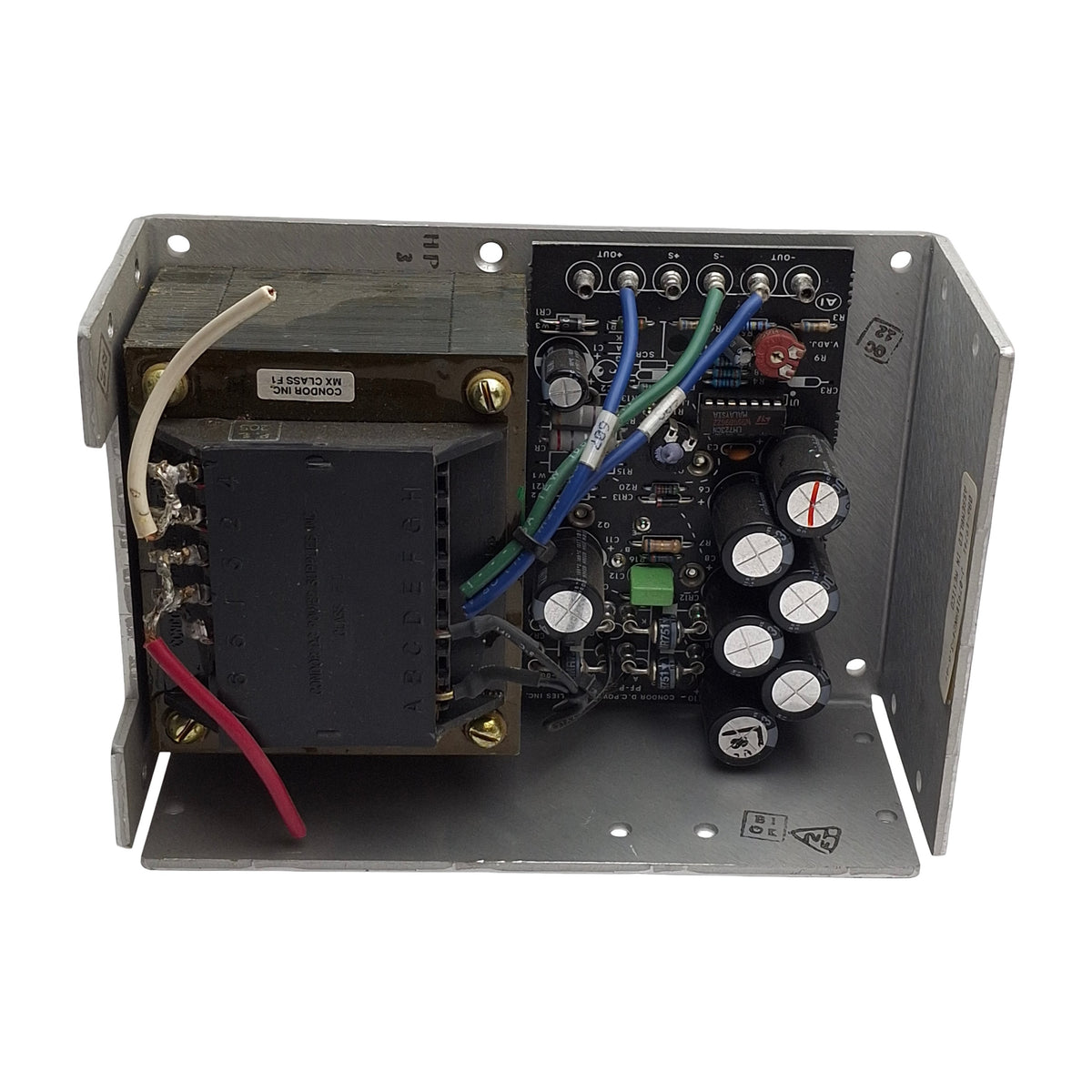 Used Condor HN24-3.6-A+ Linear DC Power Supply, 100-240VAC In, 24VDC 3.6A Output 86W