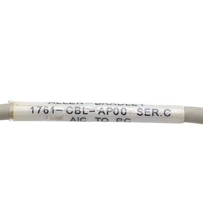 Used Allen Bradley 1761-CBL-AP00 Communication Cable, 8-Pin Mini DIN to 9-Pin D-Sub