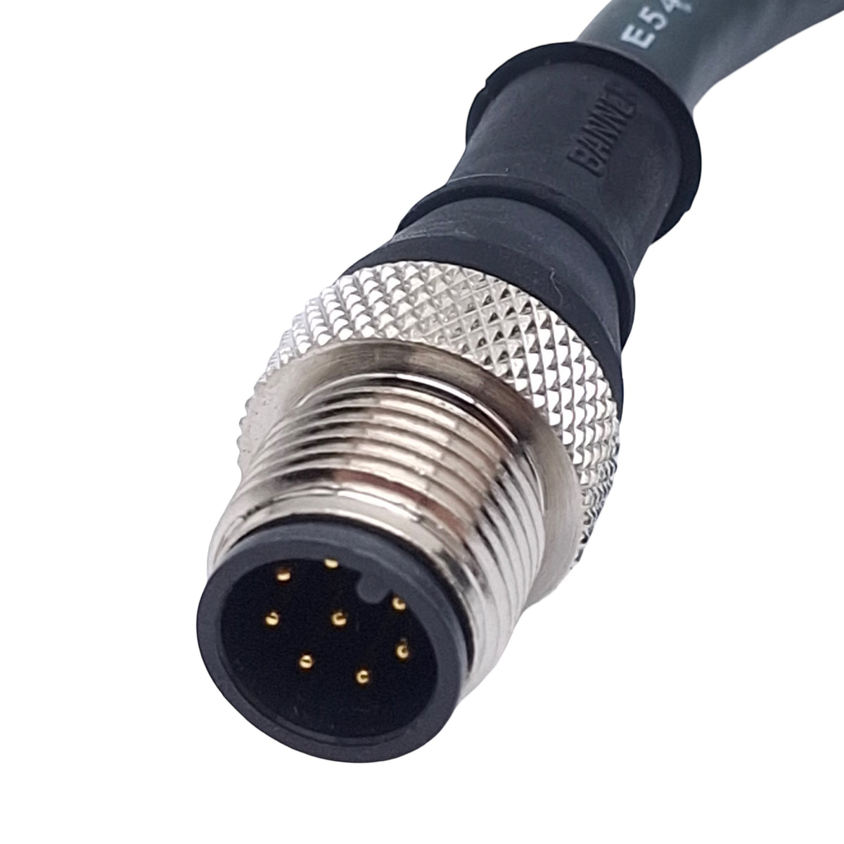 New – Open box Banner IVURD-MX-815 Interconnect Cordset, 8-Pin M12 Male to Molex, 4.57m