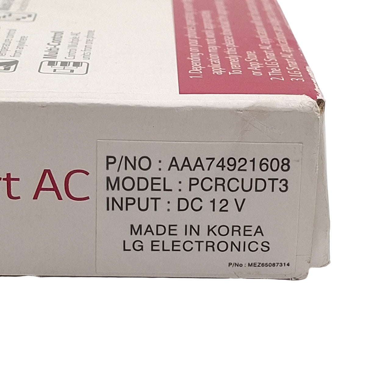 New LG PCRCUDT3 Smart AC Wifi Adapter For HSV3, HSV4, LA, HYV, & HV3, USB-A