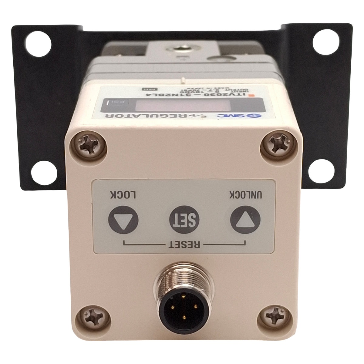 Used SMC ITV2030-31N2BL4 Electro-Pneumatic Regulator, 0.7-70psi Out, 1/4in NPT, 24VDC