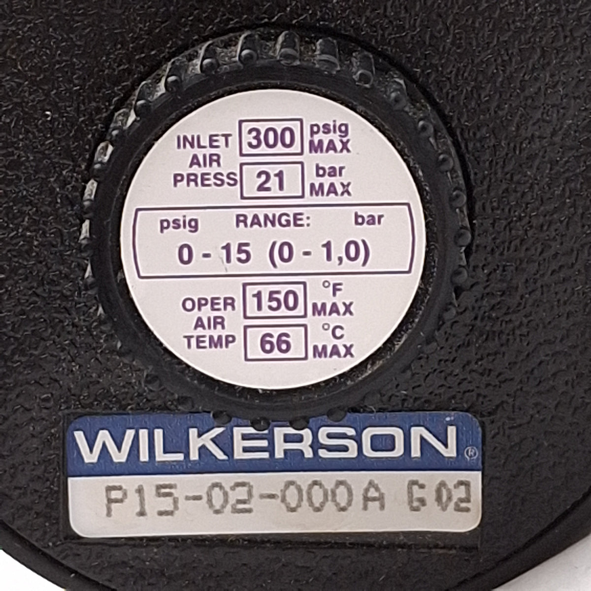 Used Lot of 2 Wilkerson P15-02-000A Pneumatic Regulator, 0-15psi Set, 1/4in NPT