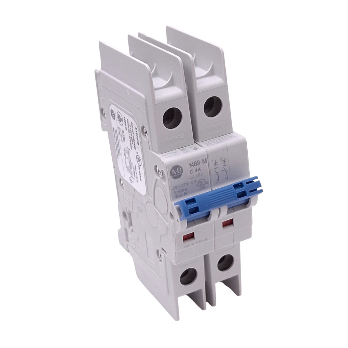 New Allen Bradley 1489-M2C040 Circuit Breaker, 2-Pole 4A, 480Y/277VAC, C-Curve