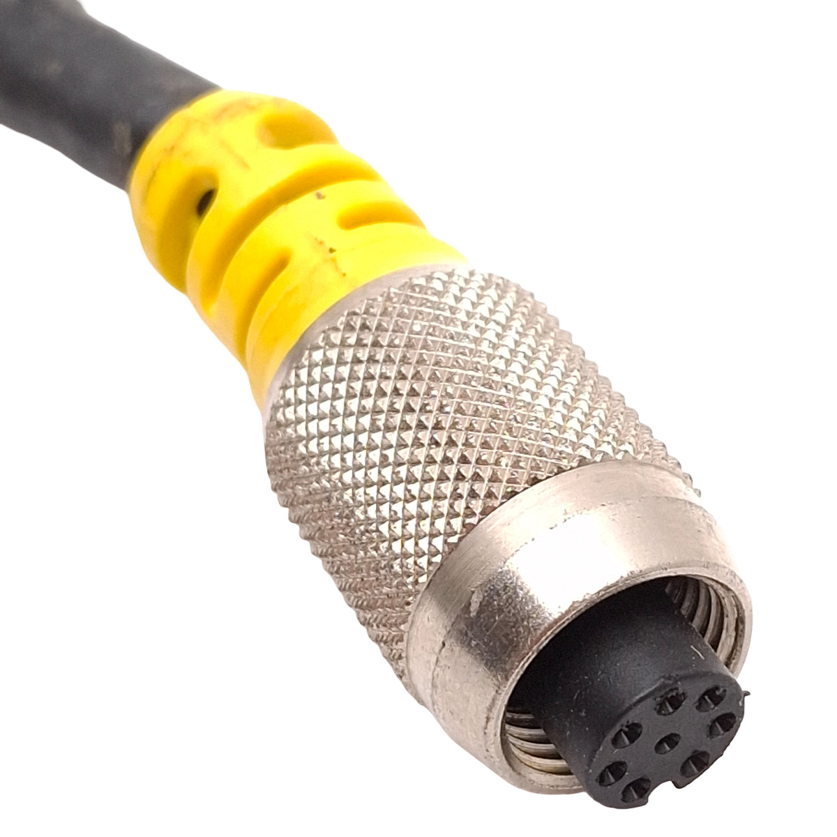 Used Molex 849090204 Industrial Ethernet Cable, Cat5e, 60VDC 2A, M12 8-Pin, DB15, 10m
