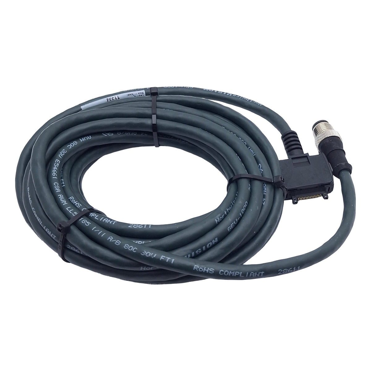 Used Banner IVURD-MX-815 Interconnect Cordset, 8-Pin M12 Male to Molex, 4.57m Length