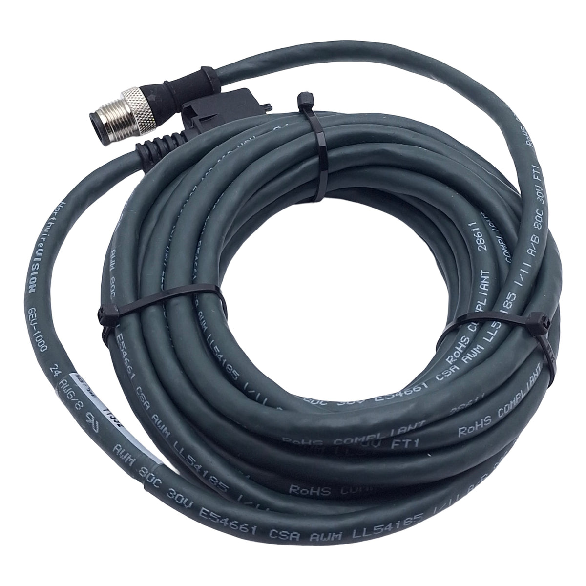 Used Banner IVURD-MX-815 Interconnect Cordset, 8-Pin M12 Male to Molex, 4.57m Length