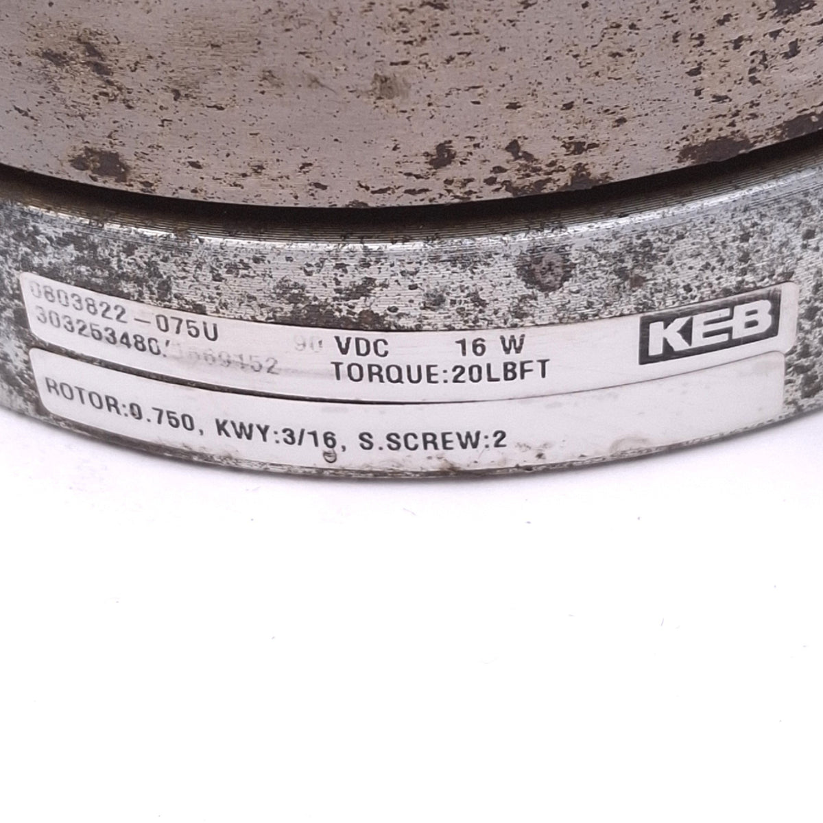 Used KEB 0803300-090U 0803822-075U Rotary Magnetic Clutch Assembly, 27Nm 90VDC