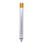 Used Patlite MP-02C MP-102C Signal Tower Light, Amber 26.6mA, 24VDC, 4-Pin M12, 11" H