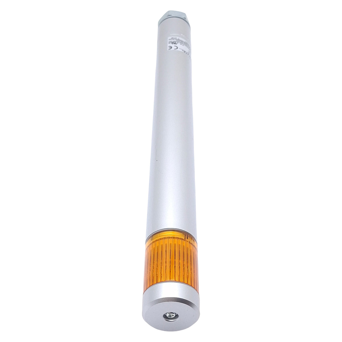 Used Patlite MP-02C MP-102C Signal Tower Light, Amber 26.6mA, 24VDC, 4-Pin M12, 11" H