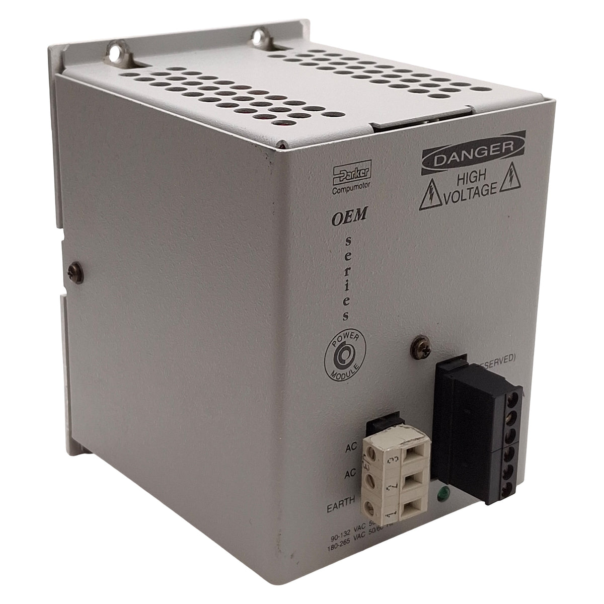 Used Parker OEM300 71-013256-01 Power Supply, 120/240VAC Input, 75VDC 2.7A Output