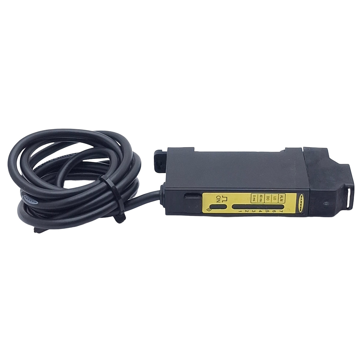 Used Banner D12SN6FV Glass Fiber Optic Amplifier, NPN, 10-30VDC, 5-Wire Lead, 0.9m