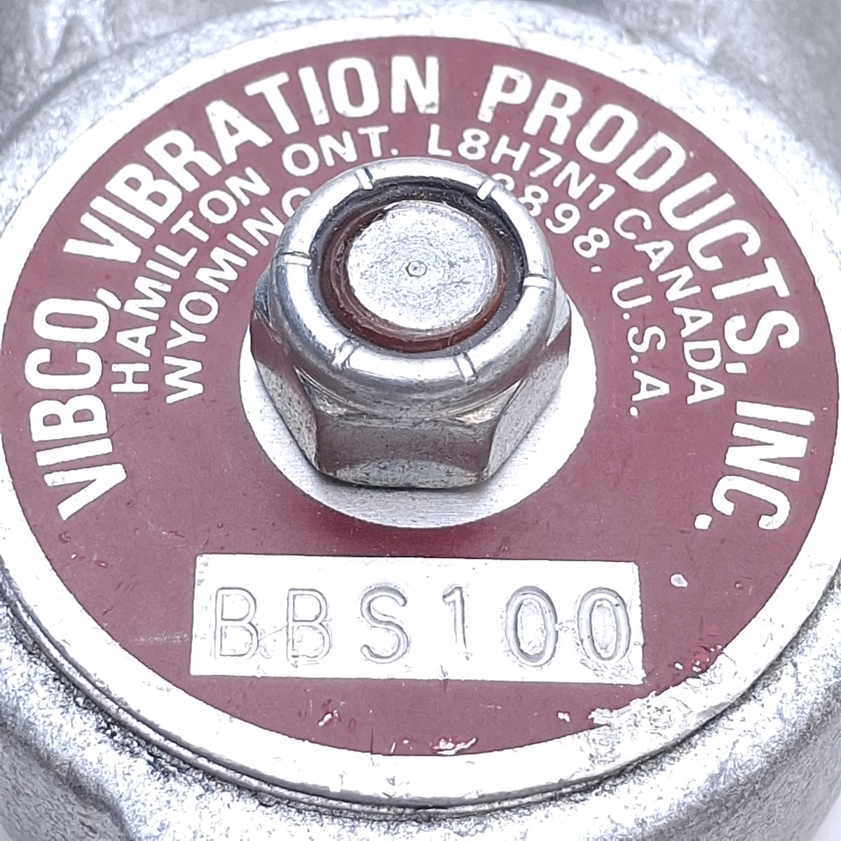 Used Vibco BBS-100 Pneumatic Turbine Vibrator 12000vpm Rate, 60psi, 1/8 NPT Ports