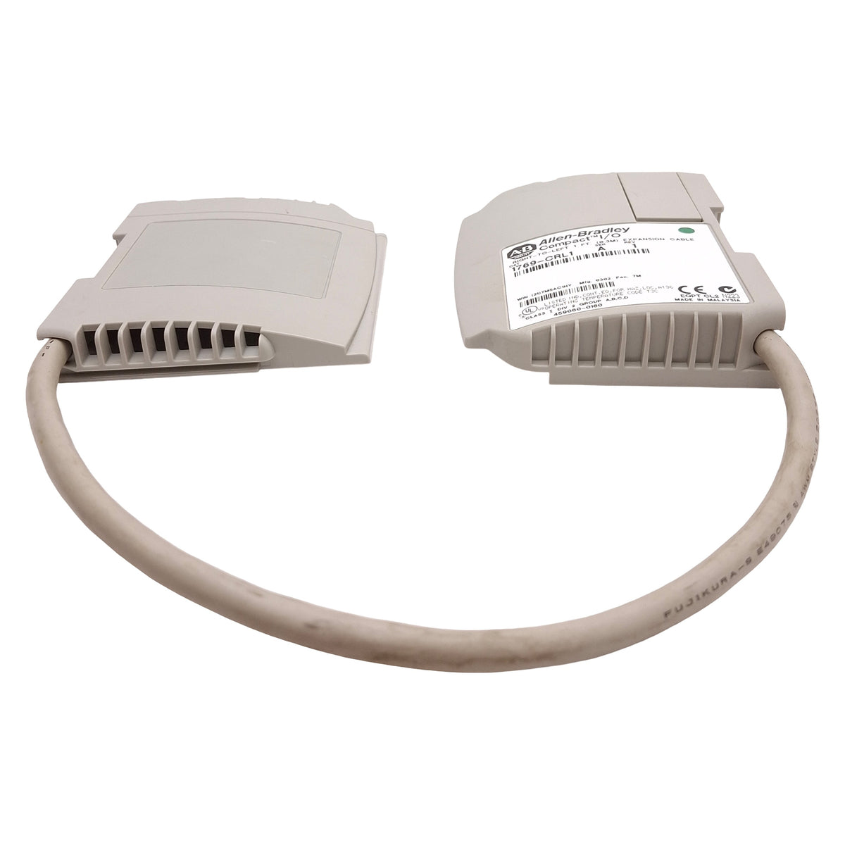 Used Allen Bradley 1769-CRL1 Rev A Compact I/O Right-to-Left Expansion Cable, 0.3m