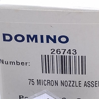 New Domino 26743 Precision Nozzle Plate For A-Series Printers, 75um Aperture