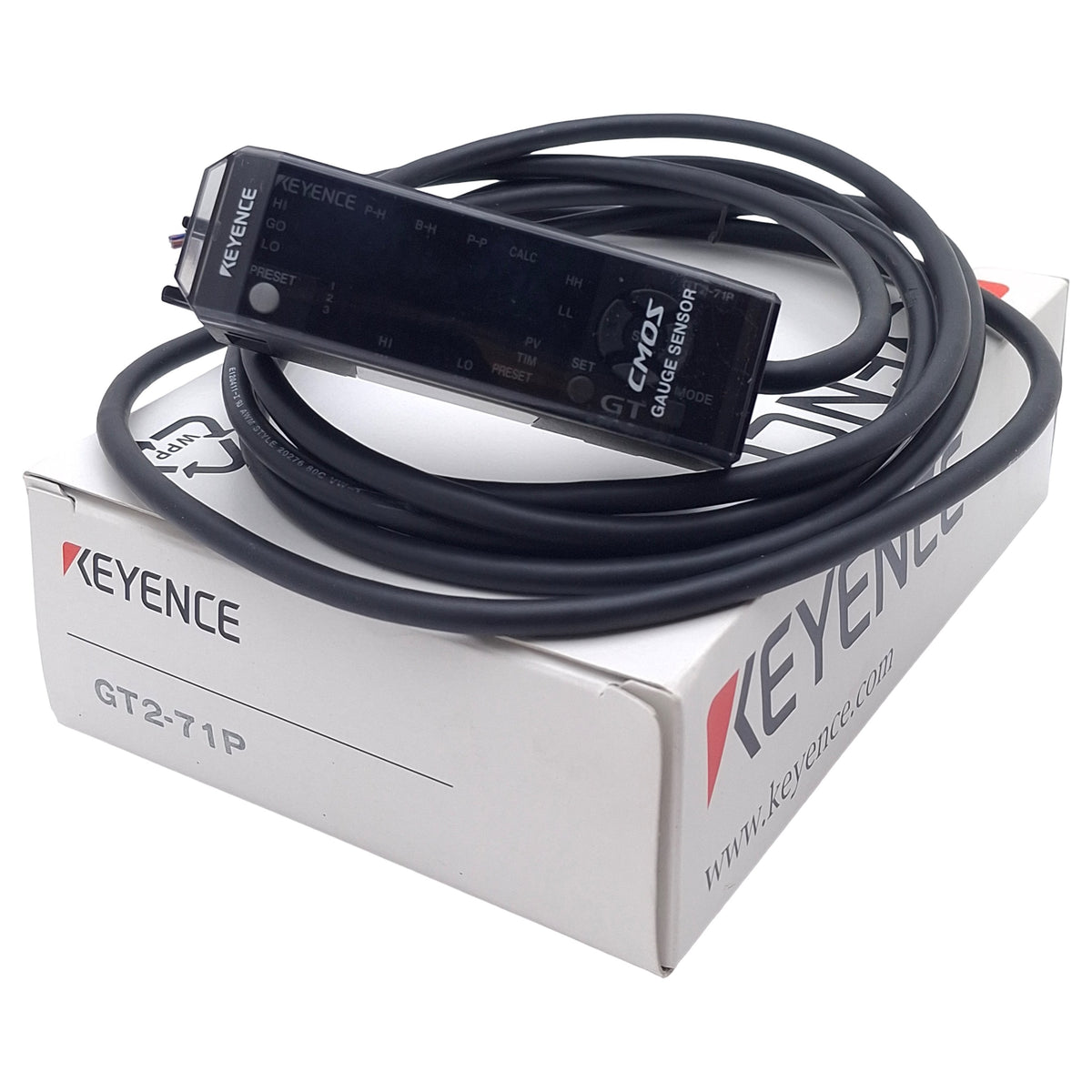 New Keyence GT2-71P Digital Contact Sensor Amplifier Unit, PNP, 10-30VDC, DIN Rail