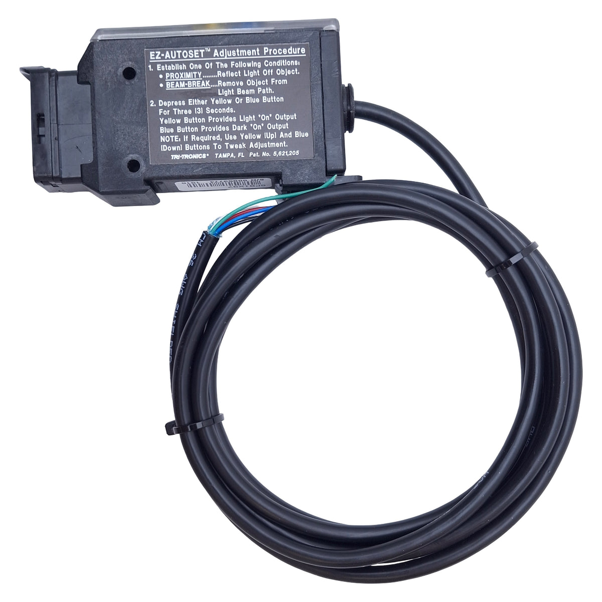 Used Tri-Tronics SPBIX97 Smarteye PRO Fiber Optic Amplifier, PNP/NPN, 10-30VDC, 5ft