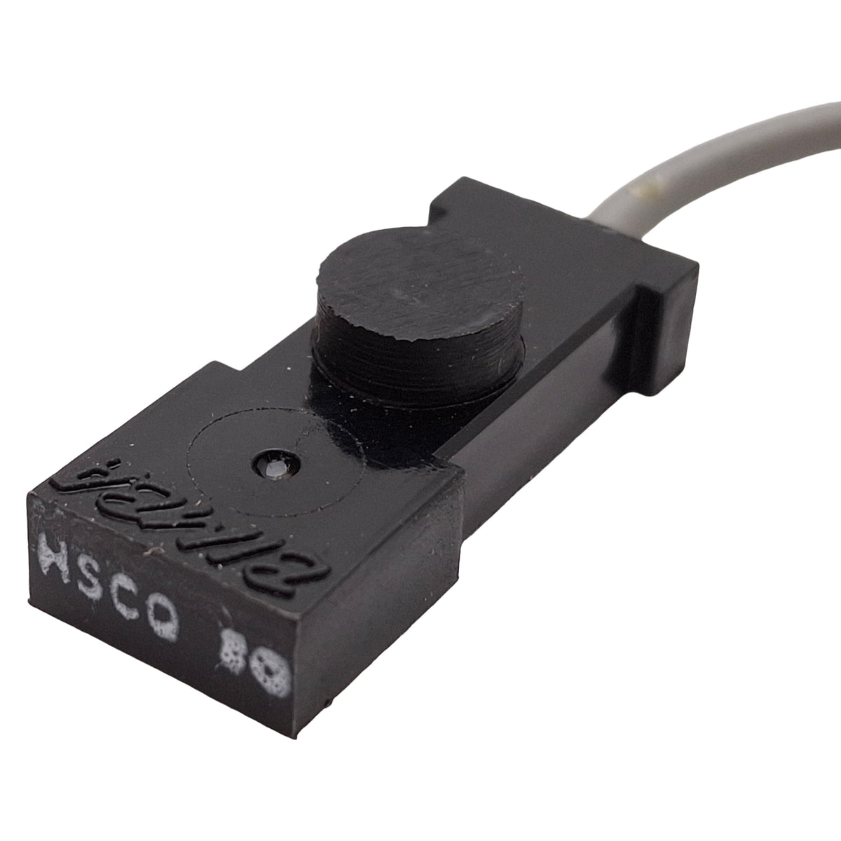Used Bimba HSCQ Solid State Hall Effect Switch, PNP-NO, 4.5-30VDC, M8 3-Pin Male
